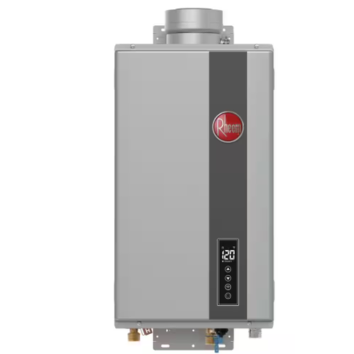 Rheem - RTG-95DVLN-3 - Mid Efficiency 9.5 GPM Indoor Natural Gas EcoNet Included Tankless Water Heater