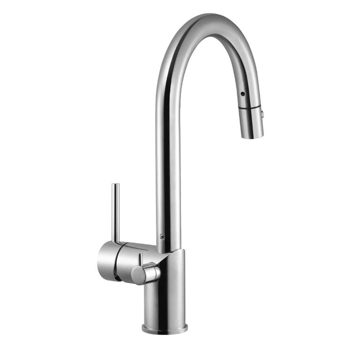 Houzer Sentinel Series Polished Chrome Single Handle Pull-Down Kitchen Faucet - SENPD-466-PC