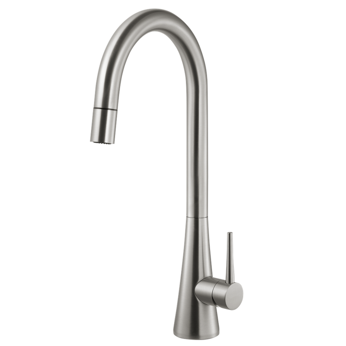 Houzer Soma Series Brushed Nickel Single Handle Pull-Down Kitchen Faucet - SOMPD-669-BN