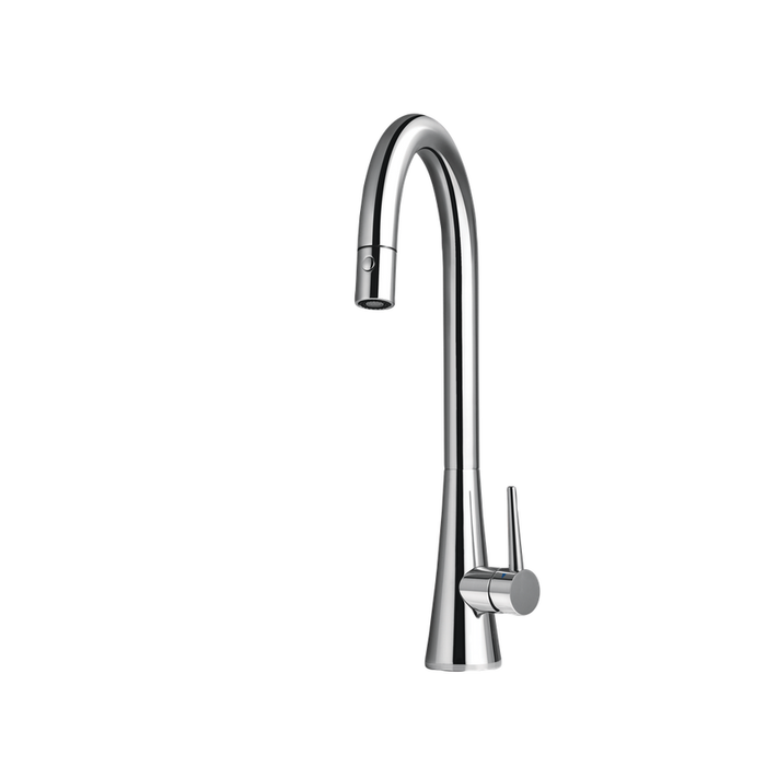 Houzer Soma Series Polished Chrome Single Handle Pull-Down Kitchen Faucet - SOMPD-669-PC