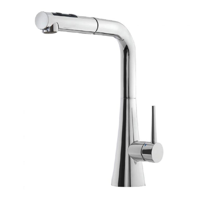 Houzer Soma Series Polished Chrome Single Handle Pull-Out Kitchen Faucet - SOMPO-665-PC