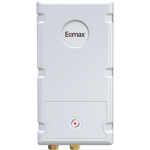 White electronic device with 'Eemax' branding on a white background
