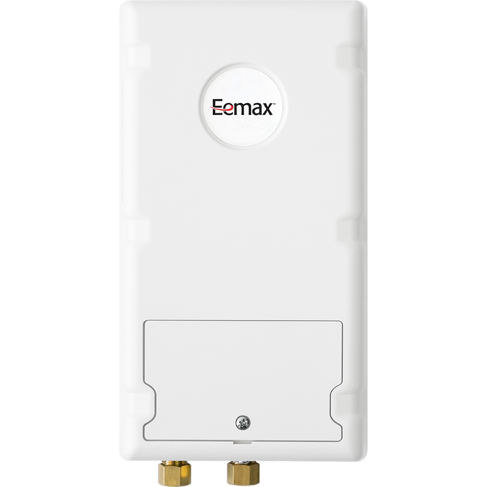 White electronic device with 'Eemax' branding on a white background
