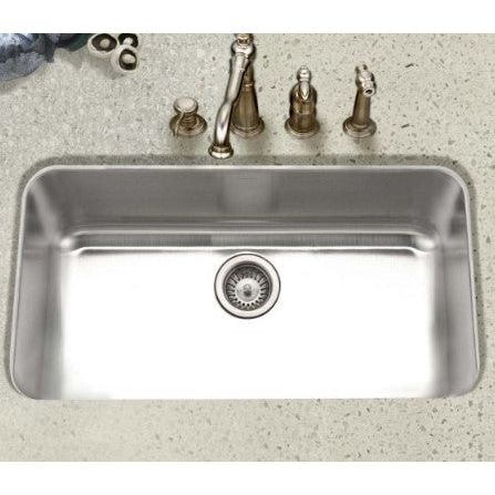 Houzer Eston Series 32" Stainless Steel Undermount Single Bowl Kitchen Sink - STL-3600-1