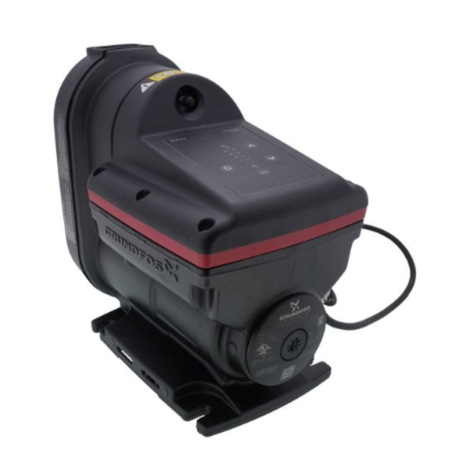 Black and red electronic device with a visible brand logo on a white background