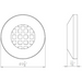 2? Surface Mount Round Louver line drawing