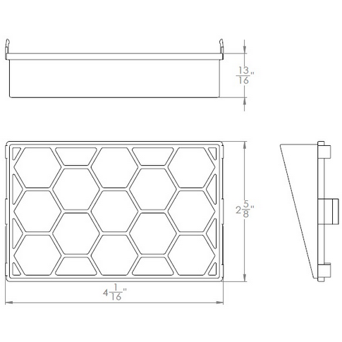 HONEYCOMB LENS LANSCAPE WALL WASH line drawing