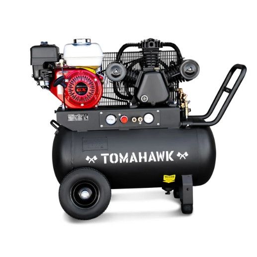Tomahawk Power TAC20H-200 20-gallon portable air compressor with 6.5 HP Honda GX200 engine