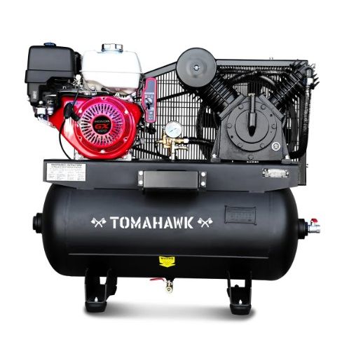 Tomahawk Power TAC30H-390 30-gallon portable air compressor with 13 HP Honda GX390 engine
