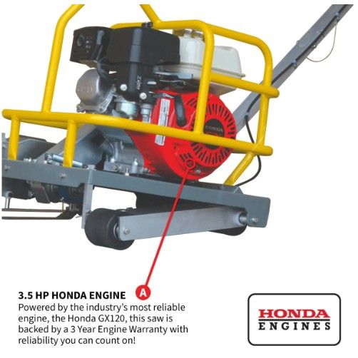 Tomahawk Power TFS6H 6-inch early entry concrete saw product detail