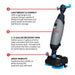 Tomahawk Power TMOP18e electric scrubber product detail for small area floor cleaning