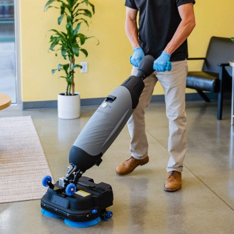 Tomahawk Power TMOP18e compact floor scrubber product and feature view