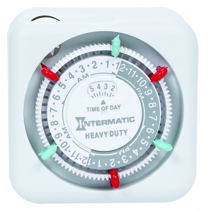 SCRATCH AND DENT Intermatic TN311 Heavy-Duty 24-Hour Indoor Mechanical Plug-In Timer
