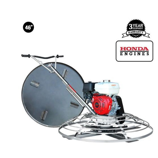 Tomahawk Power TPT46H-270 46-inch concrete finishing trowel with Honda GX270 engine and float pan