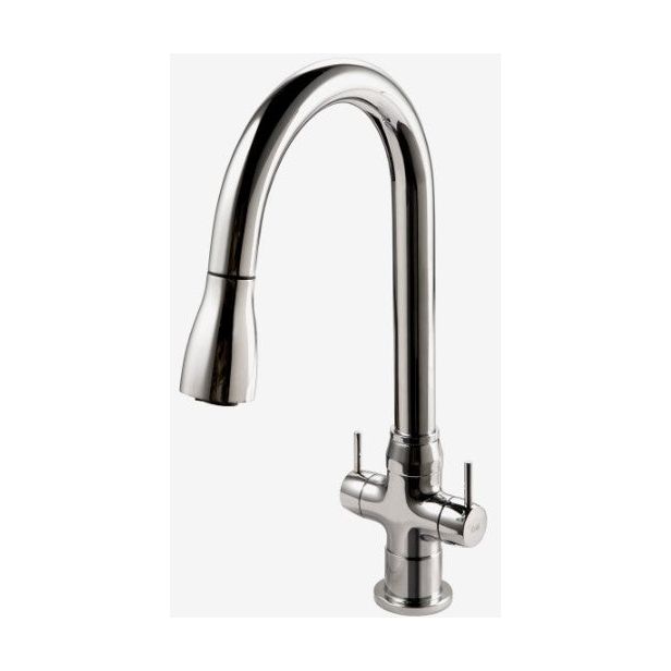 Houzer Dual Handle pull Down Kitchen Faucet TRNPD-3000-PC
