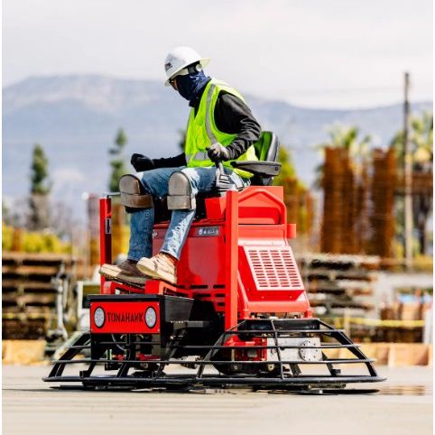 Tomahawk Power TRT46V 35 HP ride-on concrete finishing machine equipment view
