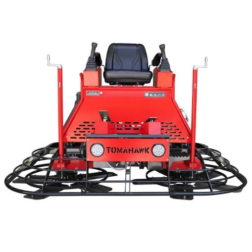 Tomahawk Power TRT46V Vanguard engine ride-on concrete trowel product detail