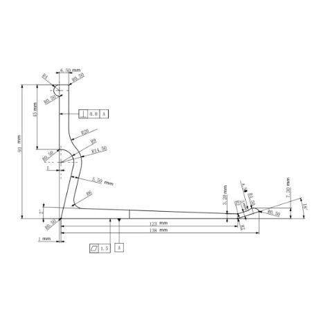 Tomahawk Power 8-foot magnesium aluminum screed board product detail for TVSA-H engine