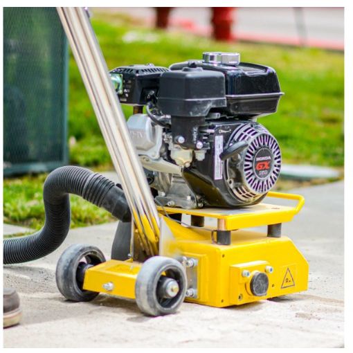 Tomahawk Power 8-inch concrete scarifier product view for coating removal and surface prep