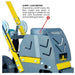 Tomahawk Power TSCP8 8-inch floor remover equipment view for vinyl and carpet removal