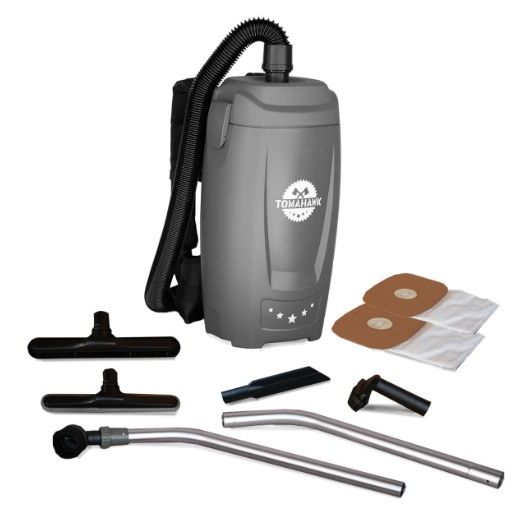 Tomahawk Power TVAC6PLUS electric backpack vacuum with 6-quart capacity