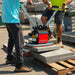 Tomahawk Power TVL440 paver slab vacuum lifter showing handle and suction pad details