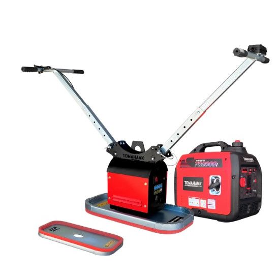 Tomahawk Power TVL440 paver slab vacuum lifter kit with TG2000i inverter generator