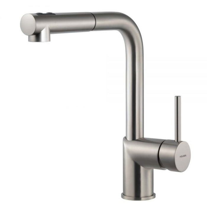 Houzer Vitale Pull Down Kitchen Faucet with CeraDox Technology VITPO-664-BN