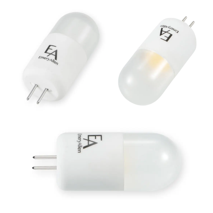 EmeryAllen 4W COB G4 Bi-Pin LED Replacement Lamp - 4000K, 360 degree - specifications and dimensions — EA-G4-4.0W-COB-409F