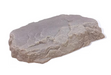 A rectangular gray stone slab with a rough, textured surface, isolated on a white background.