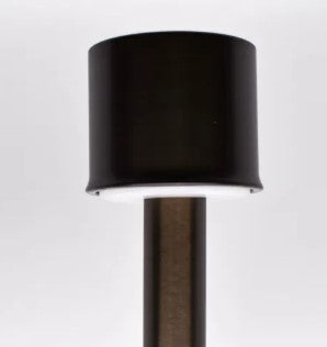 Lumien Brass Path Light Module with 18" Riser, 8W, 3000K, Adjustable Beam Spread, Antique Finish - w/  LAP-002