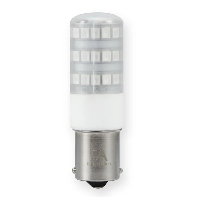 EmeryAllen 2W BA15S Single-Contact Bayonet Amber Turtle Bulb - 360 degree - EA-BA15s-2.0W-001-AMB — EA-BA15s-2.0W-001-AMB