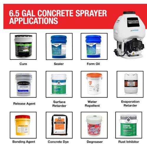 Tomahawk Power TCS6.5 concrete sprayer product and wand accessory detail