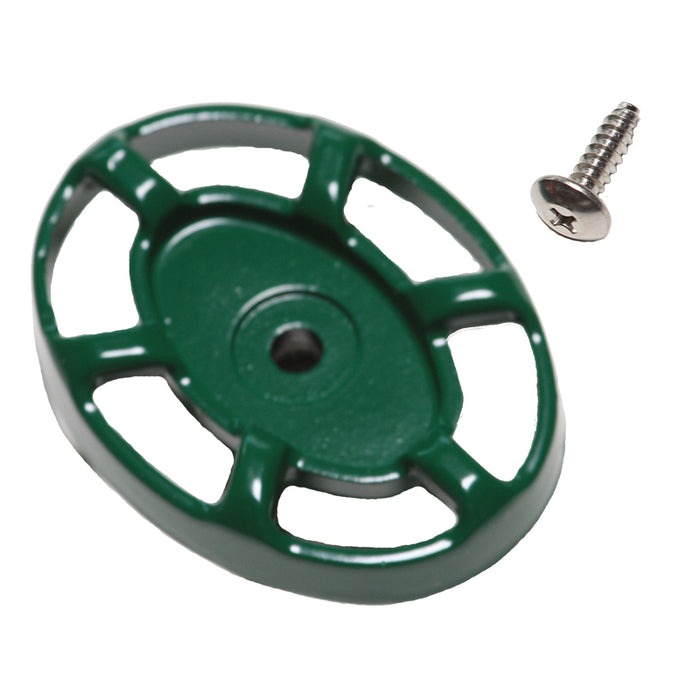 Arrowhead Brass PK1290 green oval replacement handle with stainless steel screw
