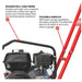 Tomahawk Power JXPC50H 5.5 HP compactor component and engine detail