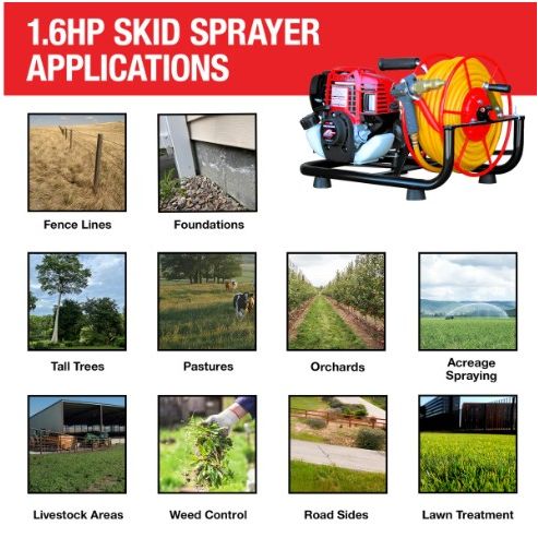 Tomahawk Power TBS500 + IR28 barrel mount sprayer kit for pest control spraying