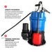 Tomahawk Power TDP400 1/2 HP pump component and outlet detail view