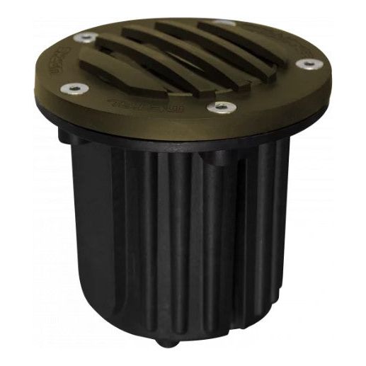 Black Diamond MR16 Grate Top Well Light, Bronze w/MR16 Socket No Lamp