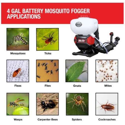 Tomahawk Power eTMD14 cordless pest control fogger kit with extra batteries
