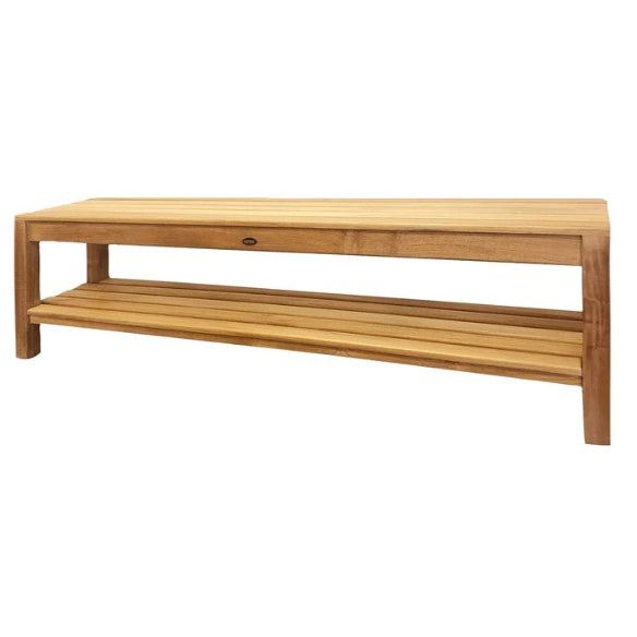 ARB - Teak Shower Bench Coach 59" (150 cm) with shelf