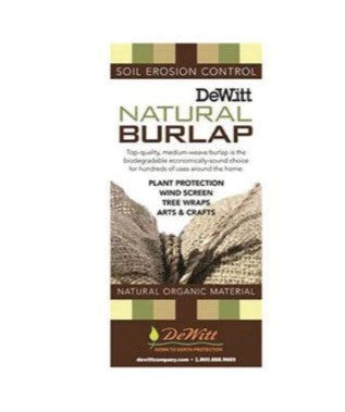DeWitt NB348 Natural Burlap 5.5 oz Landscape Fabric, 48 ft L, 3 ft W, Burlap, Biodegradable