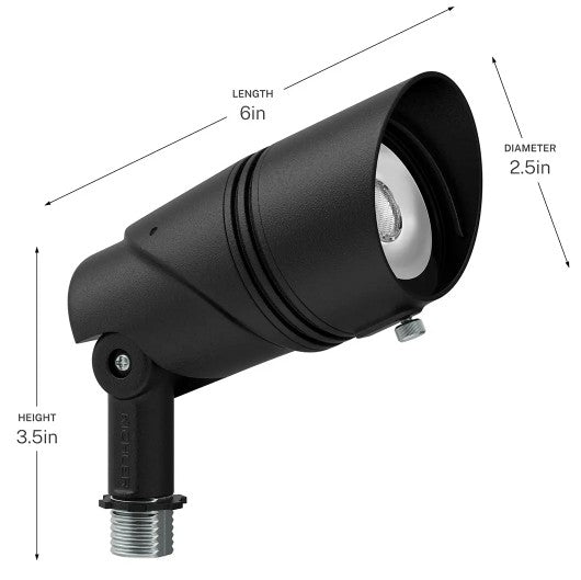 Kichler 16312BKT Varia Large Adjustable LED Accent Light – Textured Black