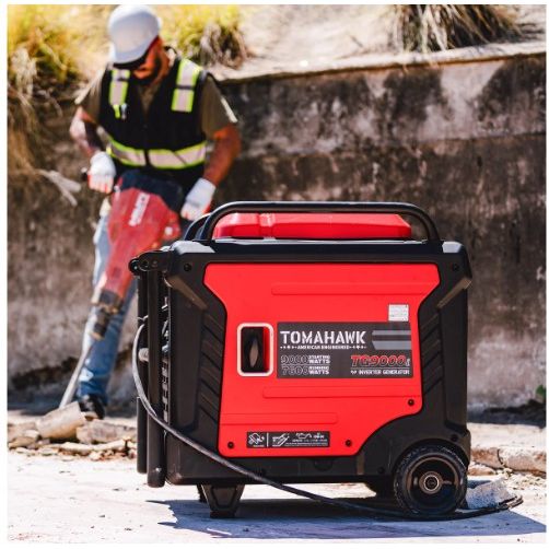 Tomahawk Power TG9000i portable inverter generator with 120 and 220 volt output capability
