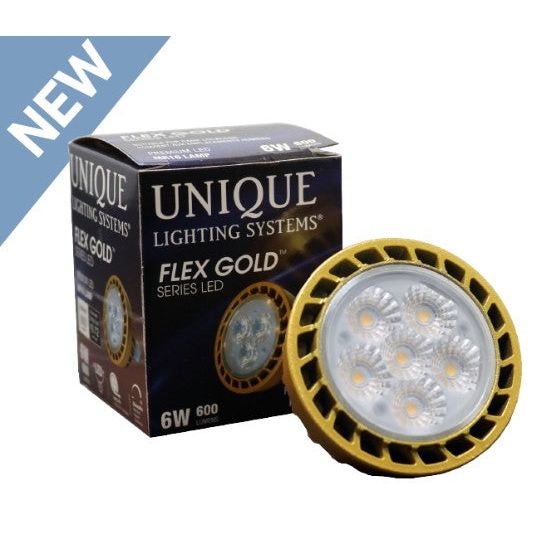 Unique Lighting Systems - LED-3W-DM6SP27K MR16 Flex Gold™ LED Spot