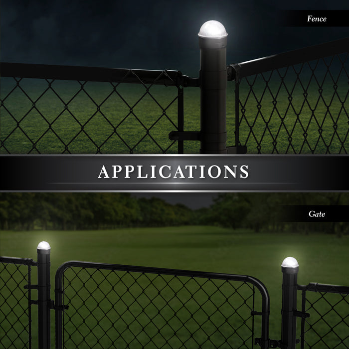 Classy Caps Black Chainlink Summit Solar Post Cap CH2233B