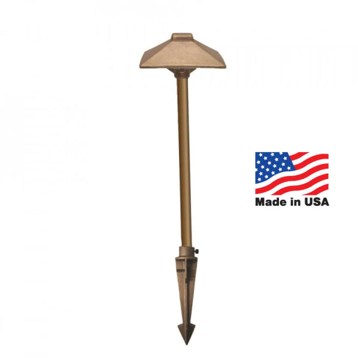 Cast Lighting Craftsman Drop-In BORNEO  Path/ Area Light All Bronze Bi-pin LED Copper Pipe Stem - CAST Lighting CCPLBOBL