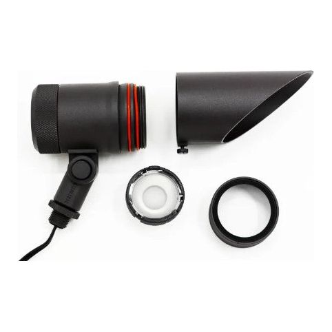 Lumien Bronze Aluminum Down Light, 12 Watts,   Dimmable (RGBWW - 2700-5700K), 10-15V, 531 Lumens, w/  40 Degree Beam Spread Lens & Hex Louver