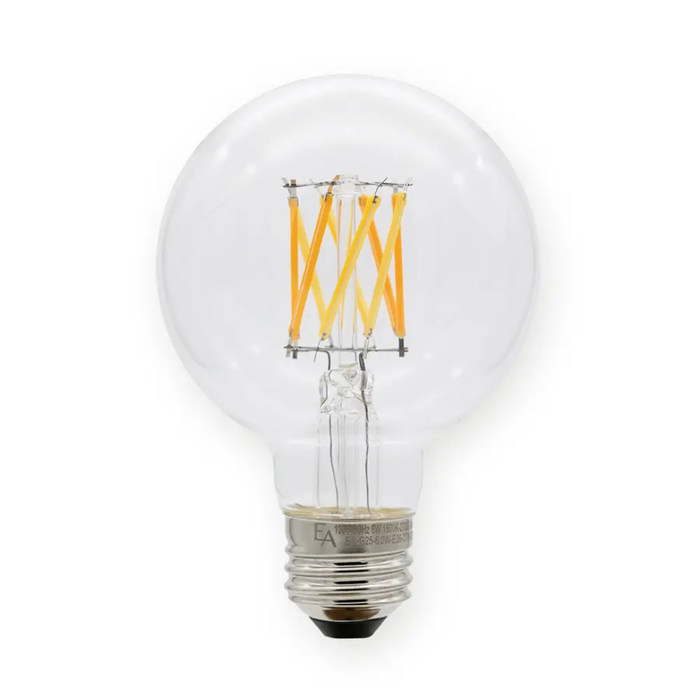 Emery Allen G25 6W E26 Dim-to-Warm LED Filament Globe — EA-G25-6.0W-E26-DTW-2718
