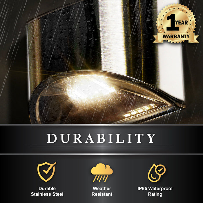 Classy Caps Stainless Steel Deck & Wall Light DLS900