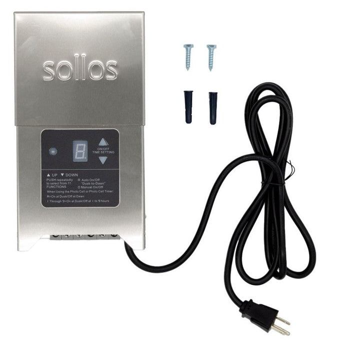 Sollos Integrated Series Transformer-Stainless Steel-With Photocell and Timer-150W